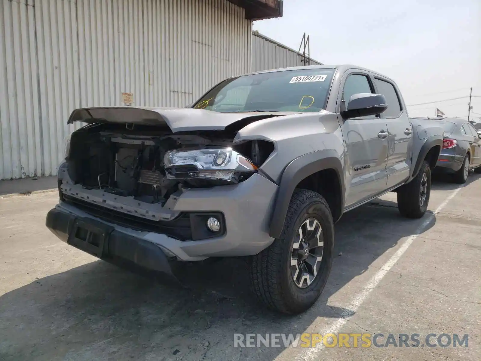 2 Photograph of a damaged car 3TMAZ5CN9KM101858 TOYOTA TACOMA 2019