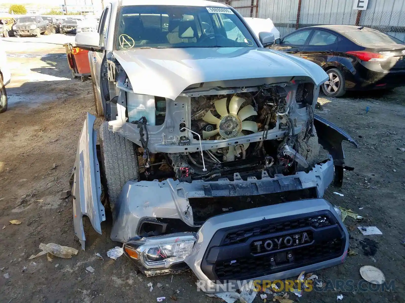 9 Photograph of a damaged car 3TMAZ5CN9KM101973 TOYOTA TACOMA 2019