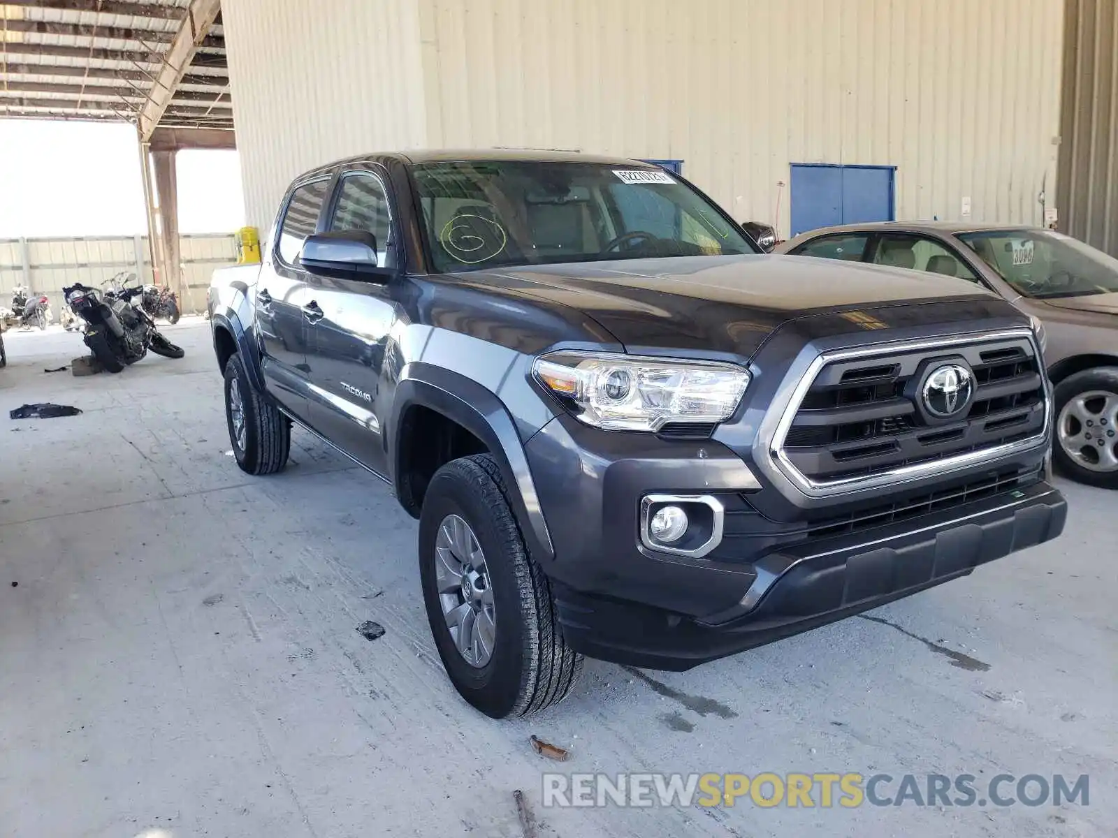 1 Photograph of a damaged car 3TMAZ5CN9KM106848 TOYOTA TACOMA 2019