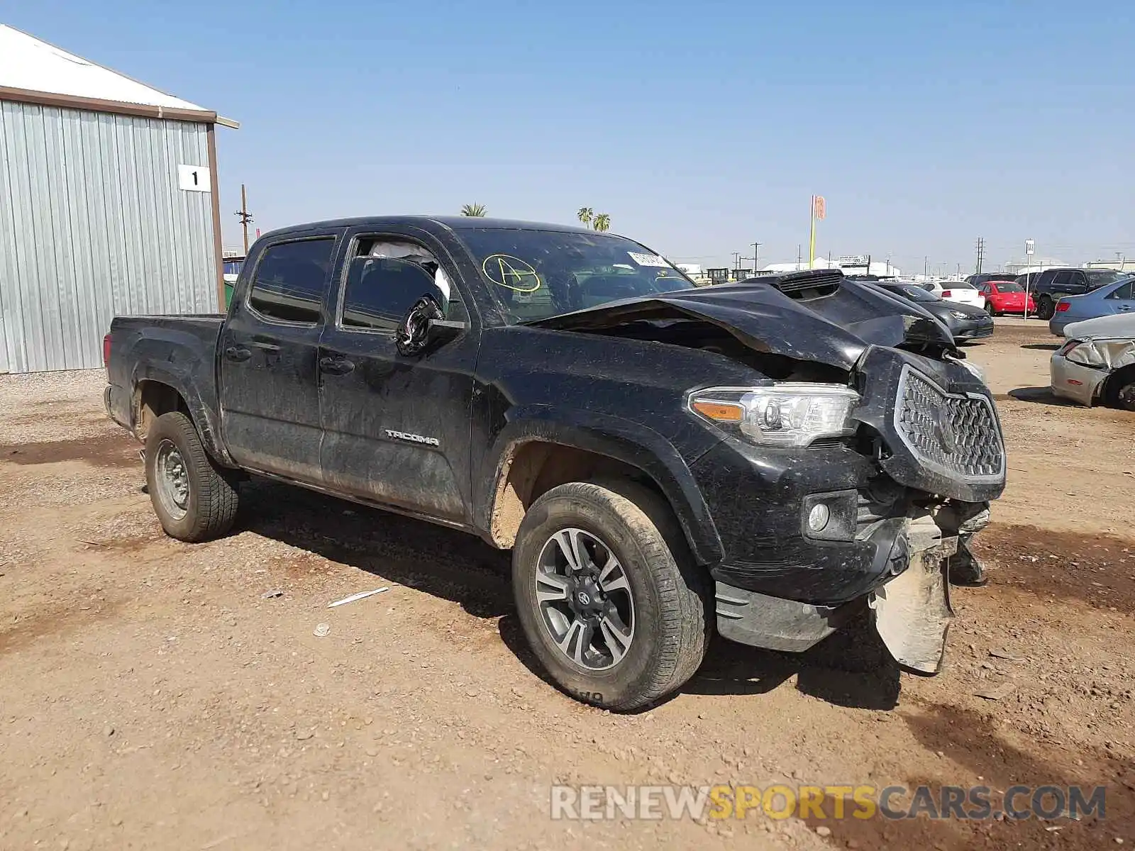 1 Photograph of a damaged car 3TMAZ5CN9KM107739 TOYOTA TACOMA 2019