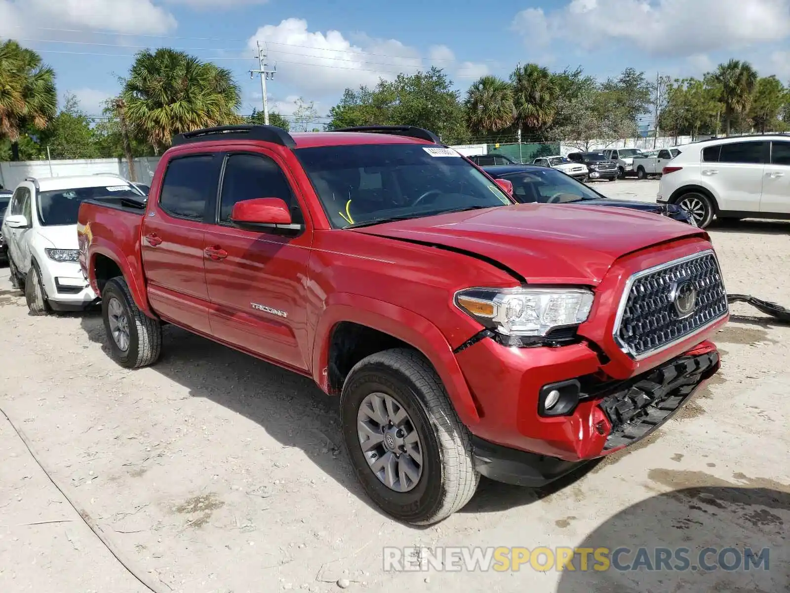 1 Photograph of a damaged car 3TMAZ5CN9KM108356 TOYOTA TACOMA 2019