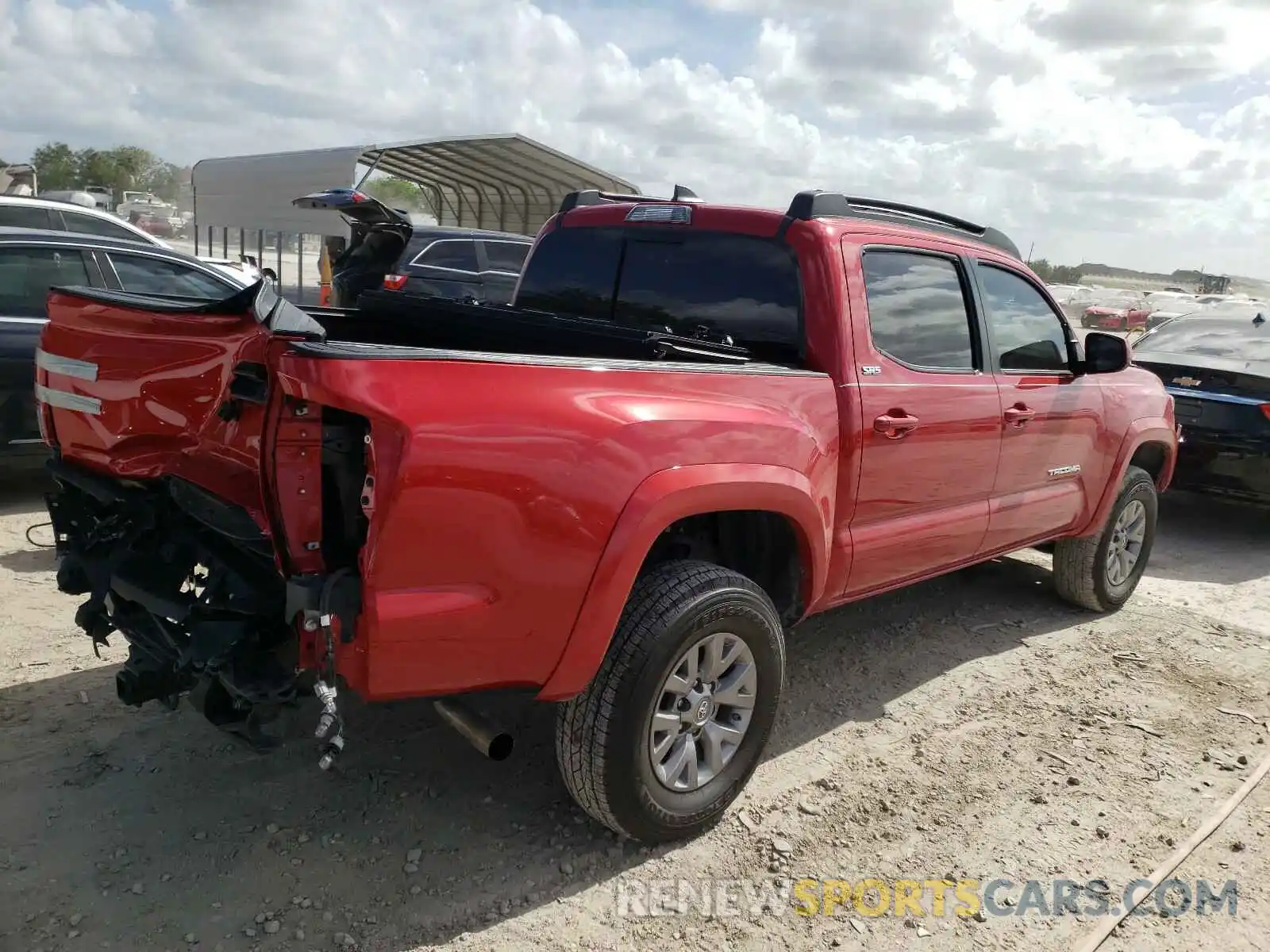 4 Photograph of a damaged car 3TMAZ5CN9KM108356 TOYOTA TACOMA 2019