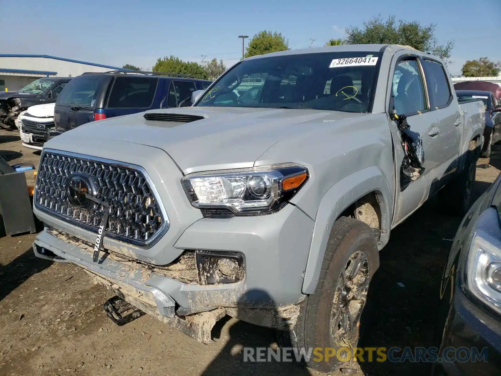 2 Photograph of a damaged car 3TMAZ5CN9KM108566 TOYOTA TACOMA 2019