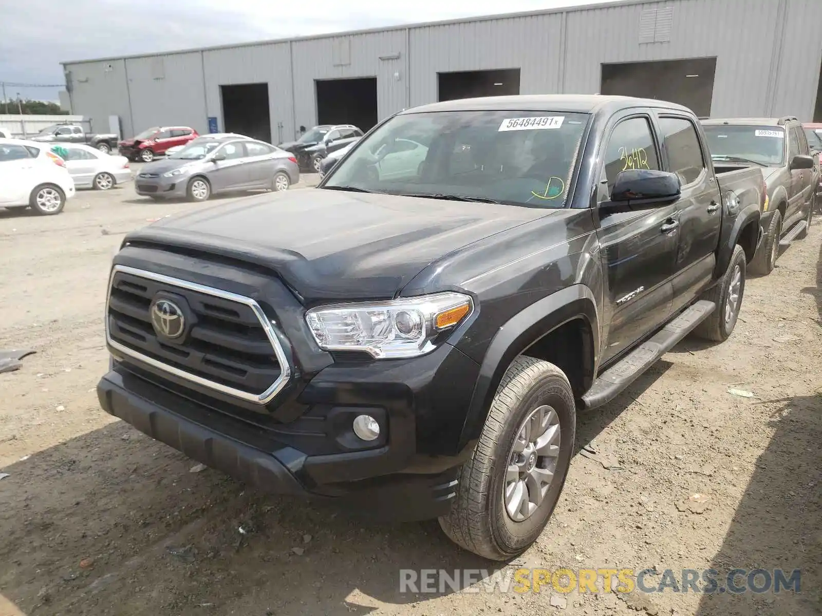 2 Photograph of a damaged car 3TMAZ5CN9KM109474 TOYOTA TACOMA 2019