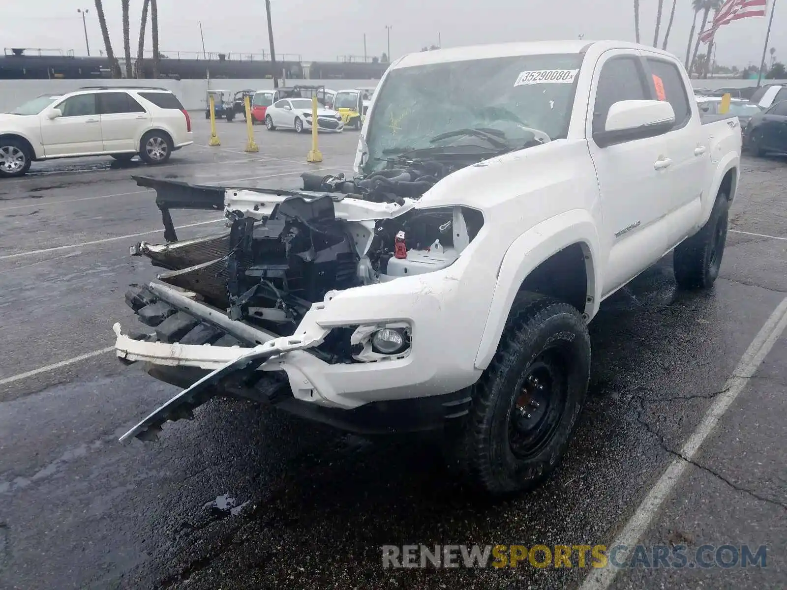 2 Photograph of a damaged car 3TMAZ5CNXKM085976 TOYOTA TACOMA 2019