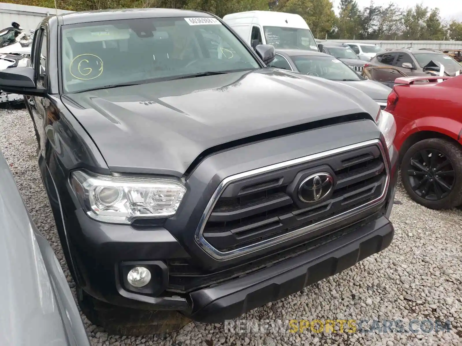 1 Photograph of a damaged car 3TMAZ5CNXKM088084 TOYOTA TACOMA 2019