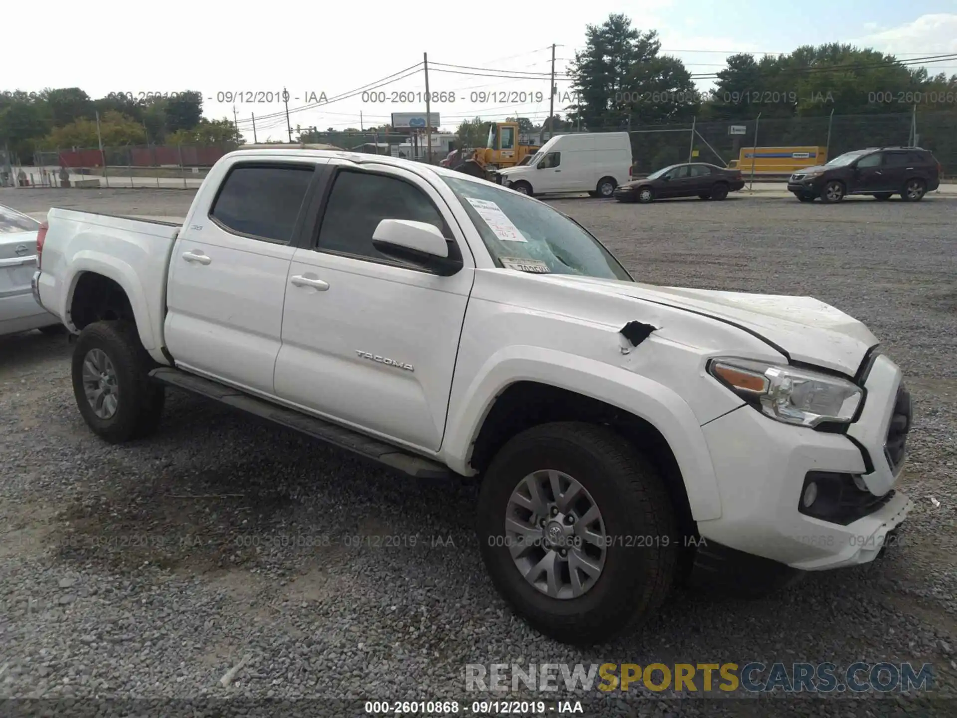 1 Photograph of a damaged car 3TMAZ5CNXKM097237 TOYOTA TACOMA 2019