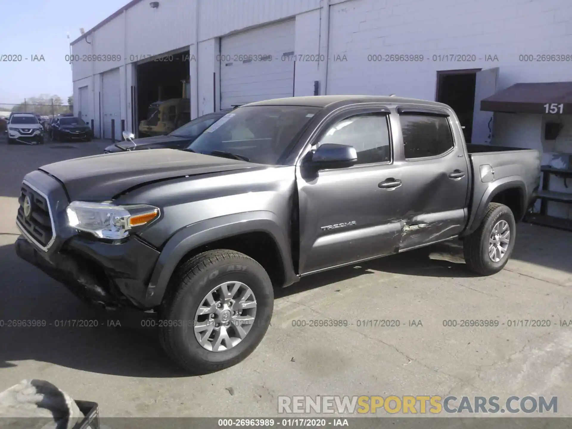 2 Photograph of a damaged car 3TMAZ5CNXKM104185 TOYOTA TACOMA 2019