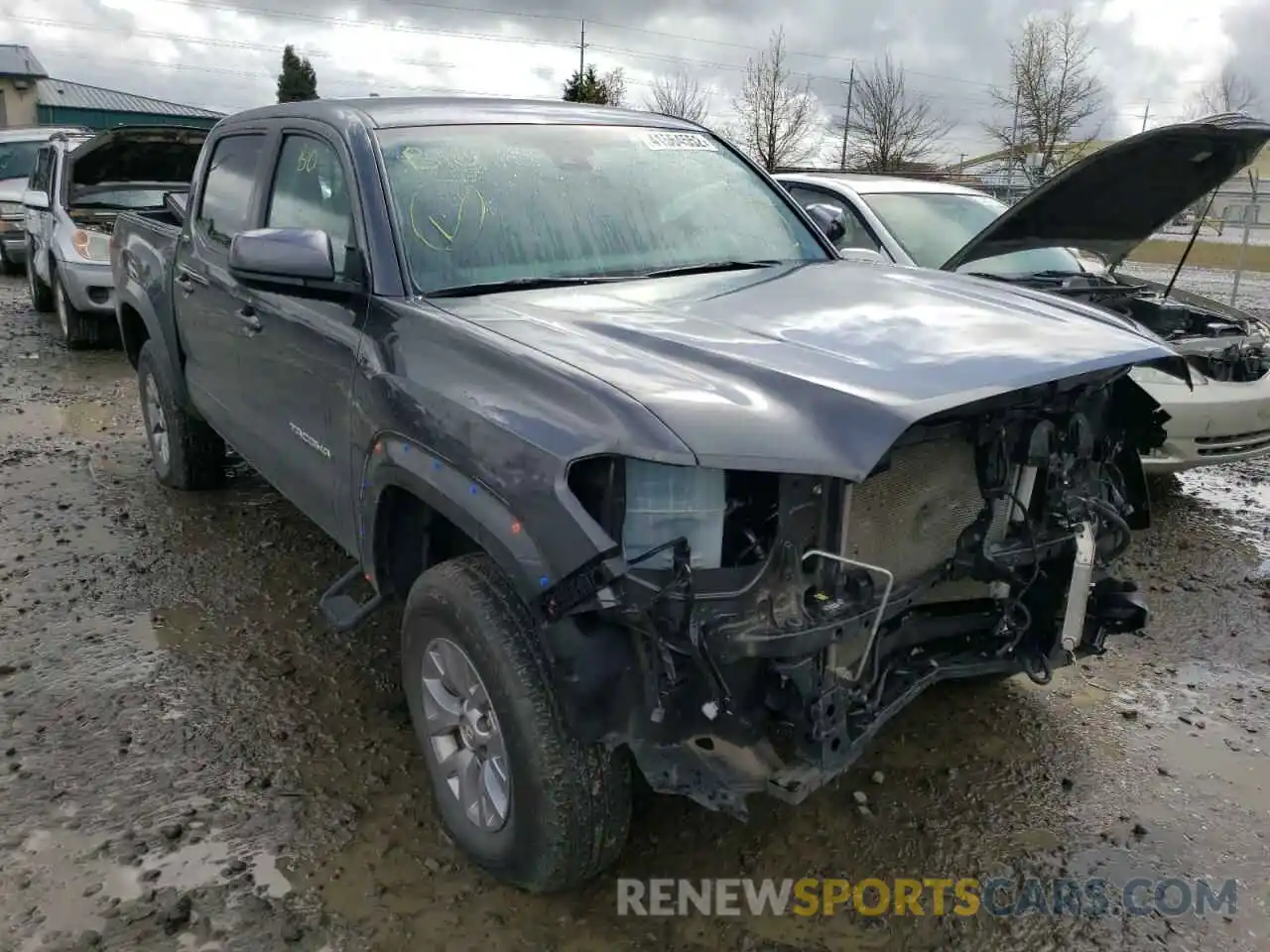 1 Photograph of a damaged car 3TMAZ5CNXKM114389 TOYOTA TACOMA 2019