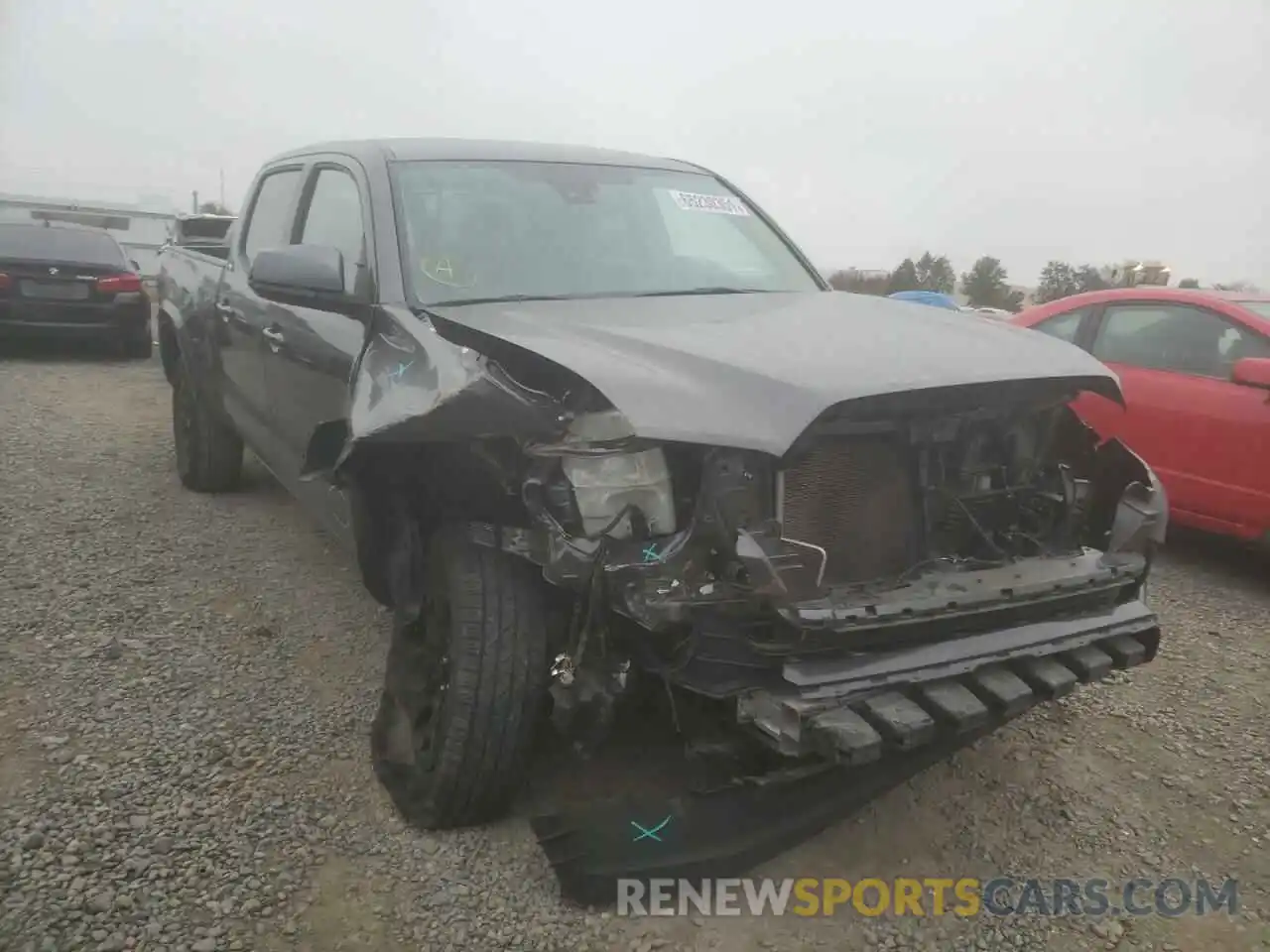 1 Photograph of a damaged car 3TMBZ5DN0KM019584 TOYOTA TACOMA 2019