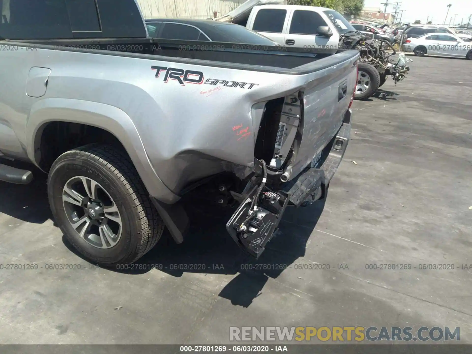 6 Photograph of a damaged car 3TMBZ5DN0KM022694 TOYOTA TACOMA 2019