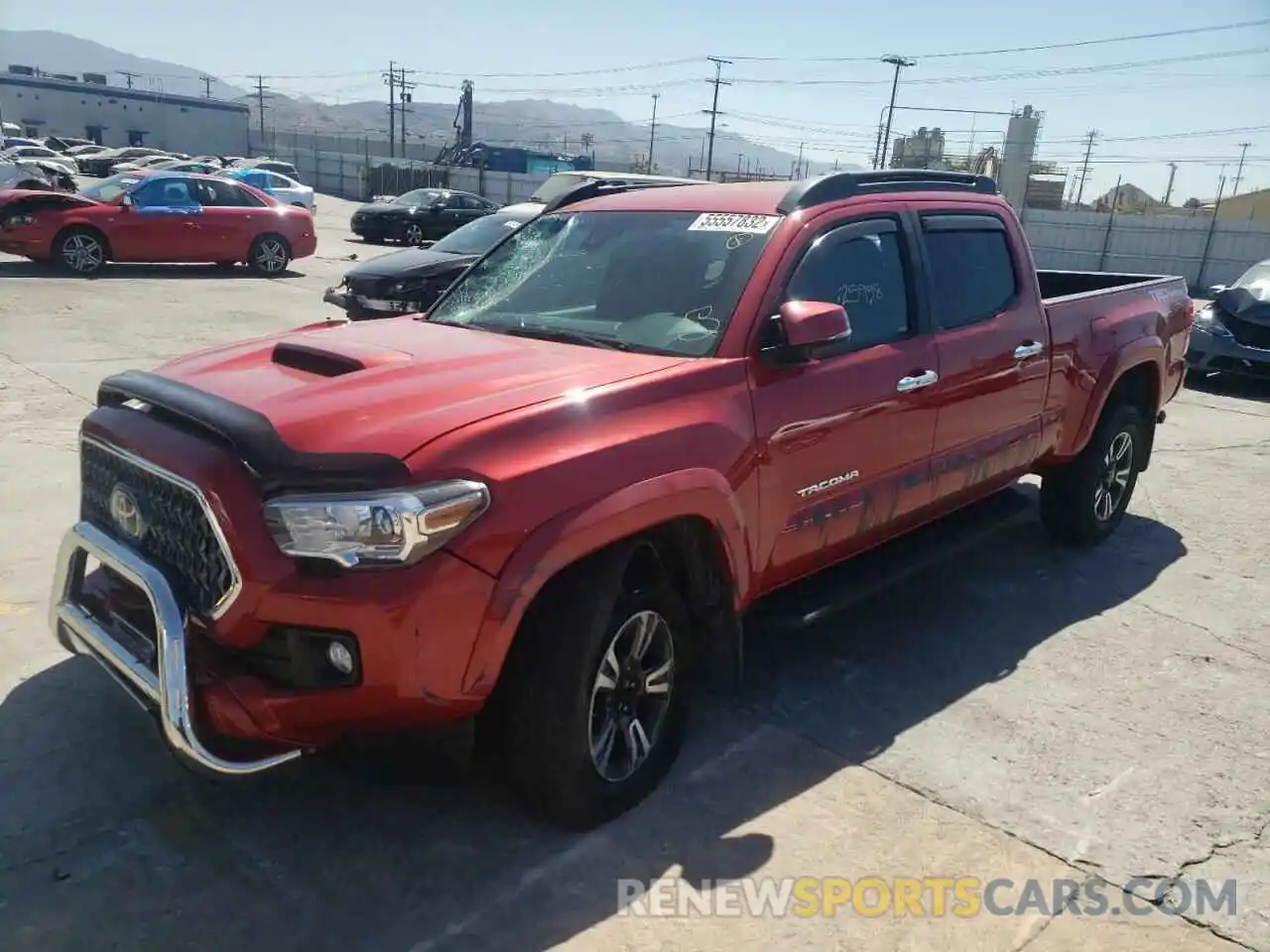 2 Photograph of a damaged car 3TMBZ5DN1KM019884 TOYOTA TACOMA 2019