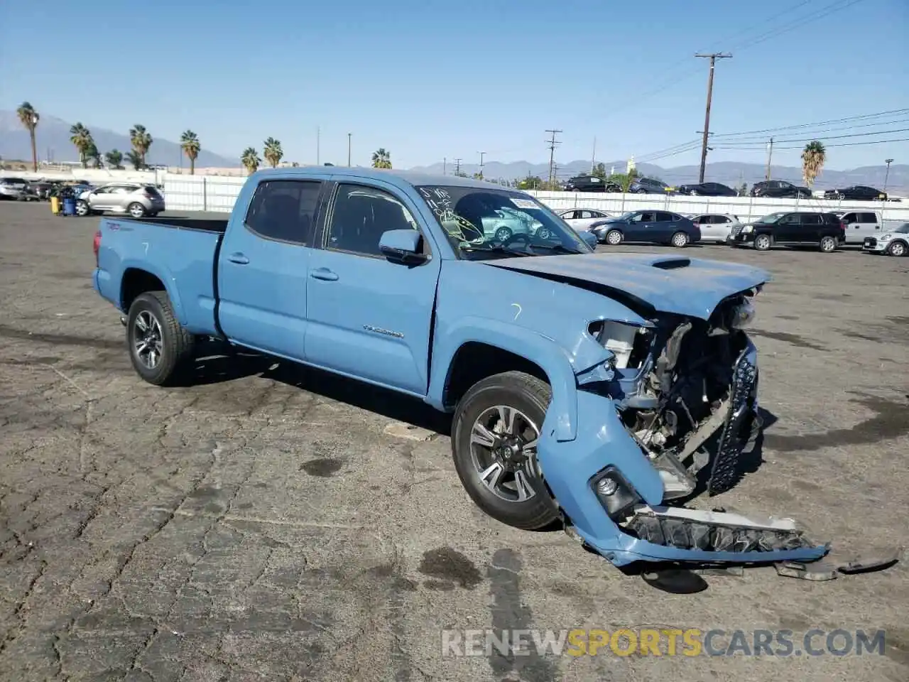 1 Photograph of a damaged car 3TMBZ5DN2KM017366 TOYOTA TACOMA 2019