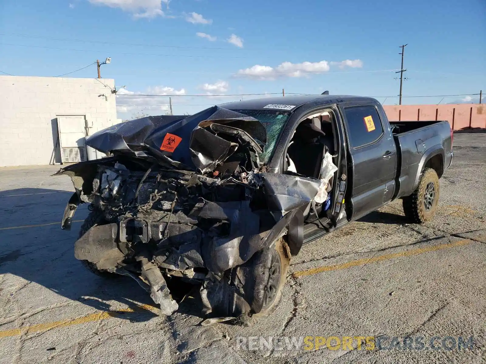 2 Photograph of a damaged car 3TMBZ5DN2KM022325 TOYOTA TACOMA 2019