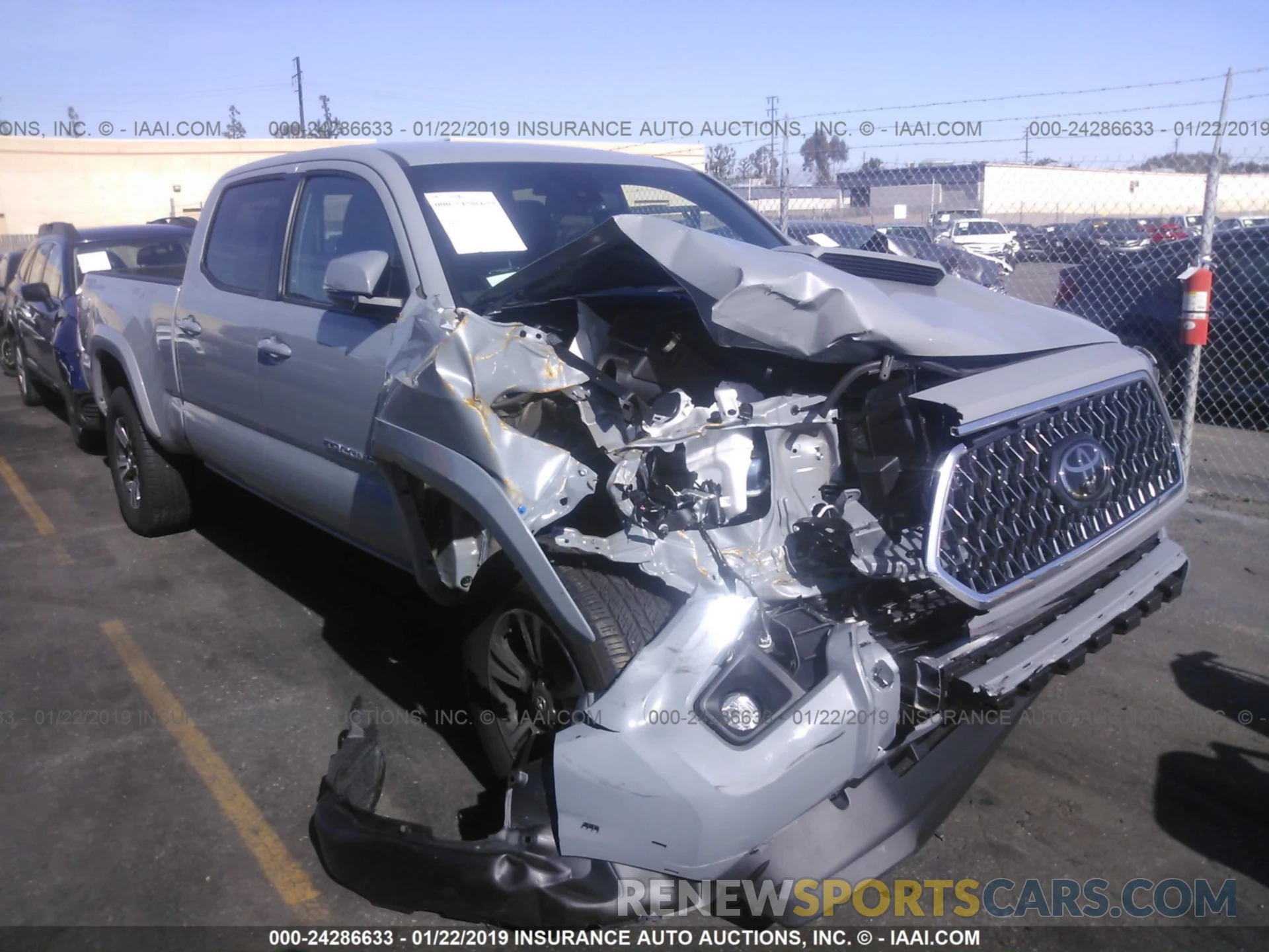 1 Photograph of a damaged car 3TMBZ5DN3KM017845 TOYOTA TACOMA 2019