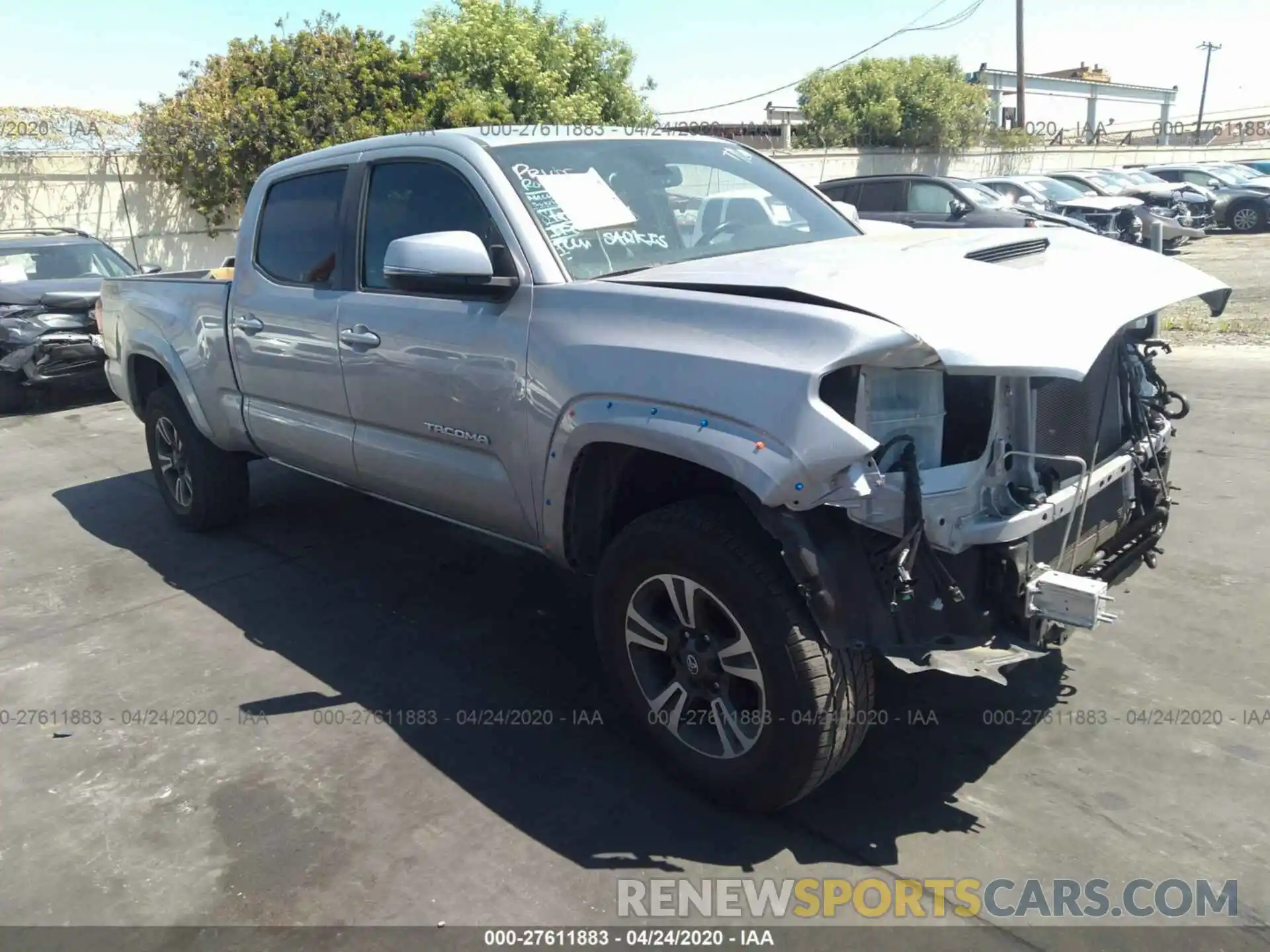 1 Photograph of a damaged car 3TMBZ5DN3KM018204 TOYOTA TACOMA 2019