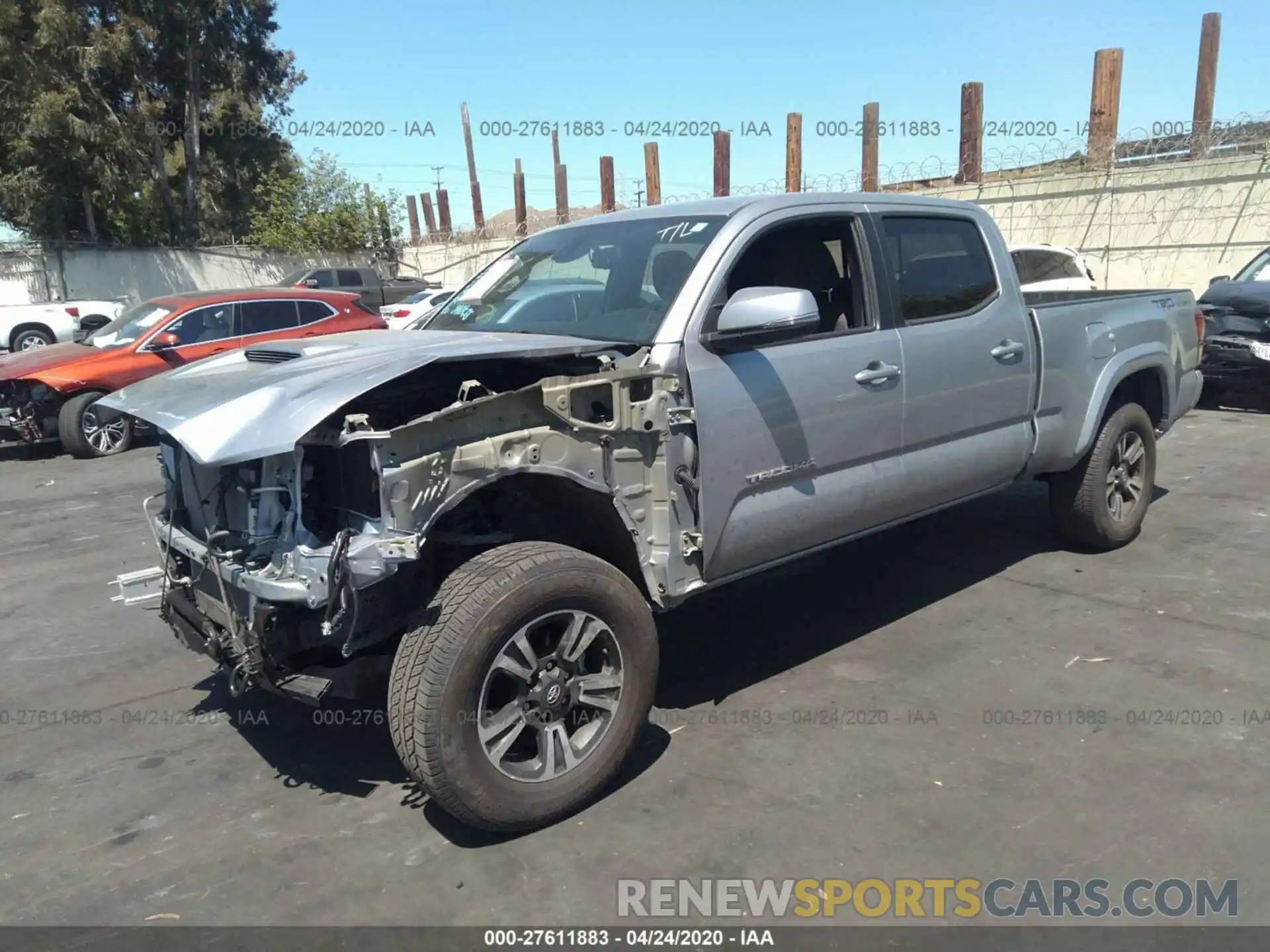 2 Photograph of a damaged car 3TMBZ5DN3KM018204 TOYOTA TACOMA 2019