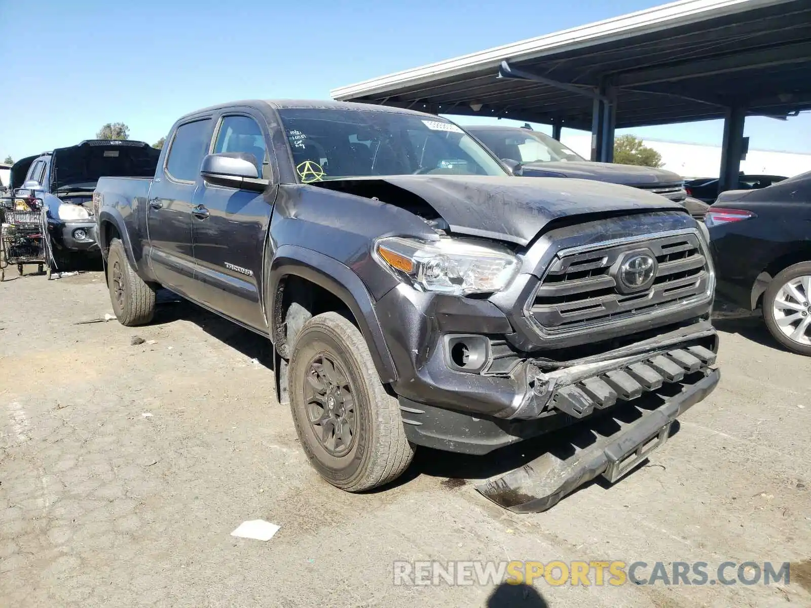 1 Photograph of a damaged car 3TMBZ5DN3KM021054 TOYOTA TACOMA 2019