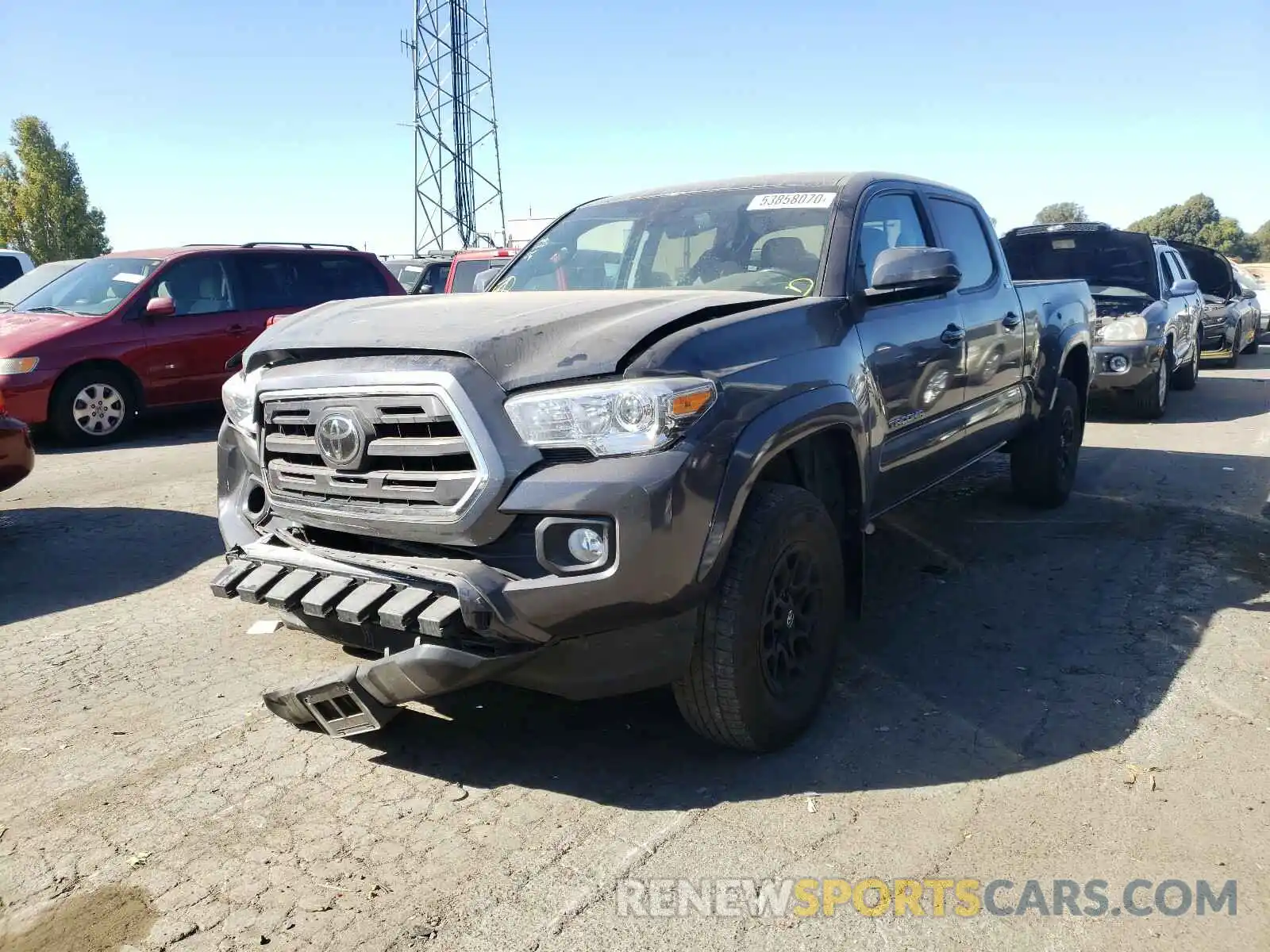 2 Photograph of a damaged car 3TMBZ5DN3KM021054 TOYOTA TACOMA 2019