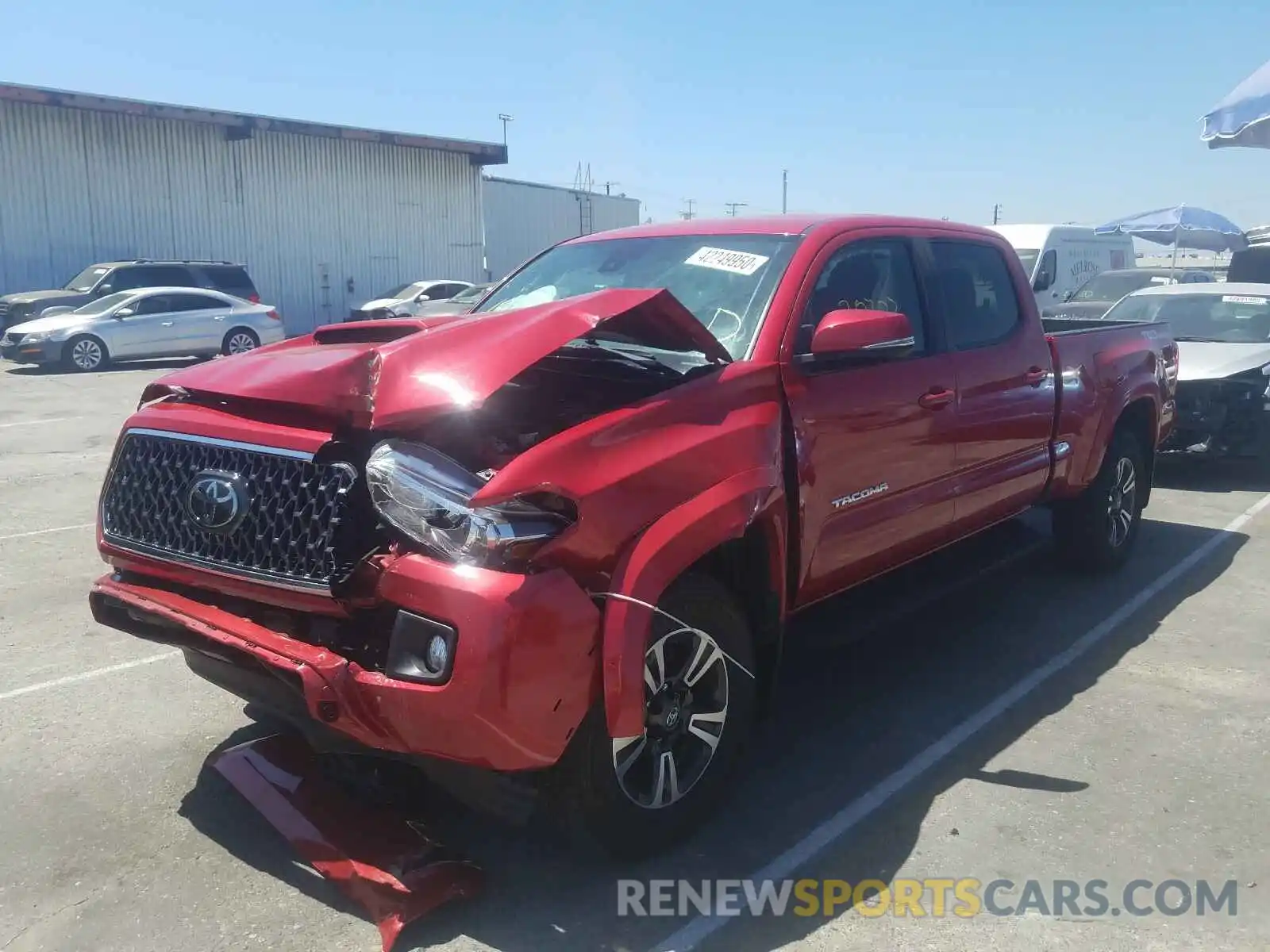 2 Photograph of a damaged car 3TMBZ5DN4KM018454 TOYOTA TACOMA 2019