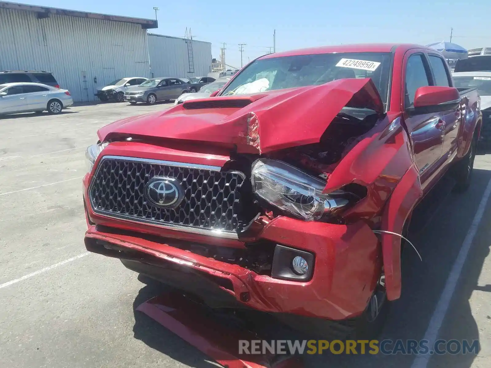 9 Photograph of a damaged car 3TMBZ5DN4KM018454 TOYOTA TACOMA 2019