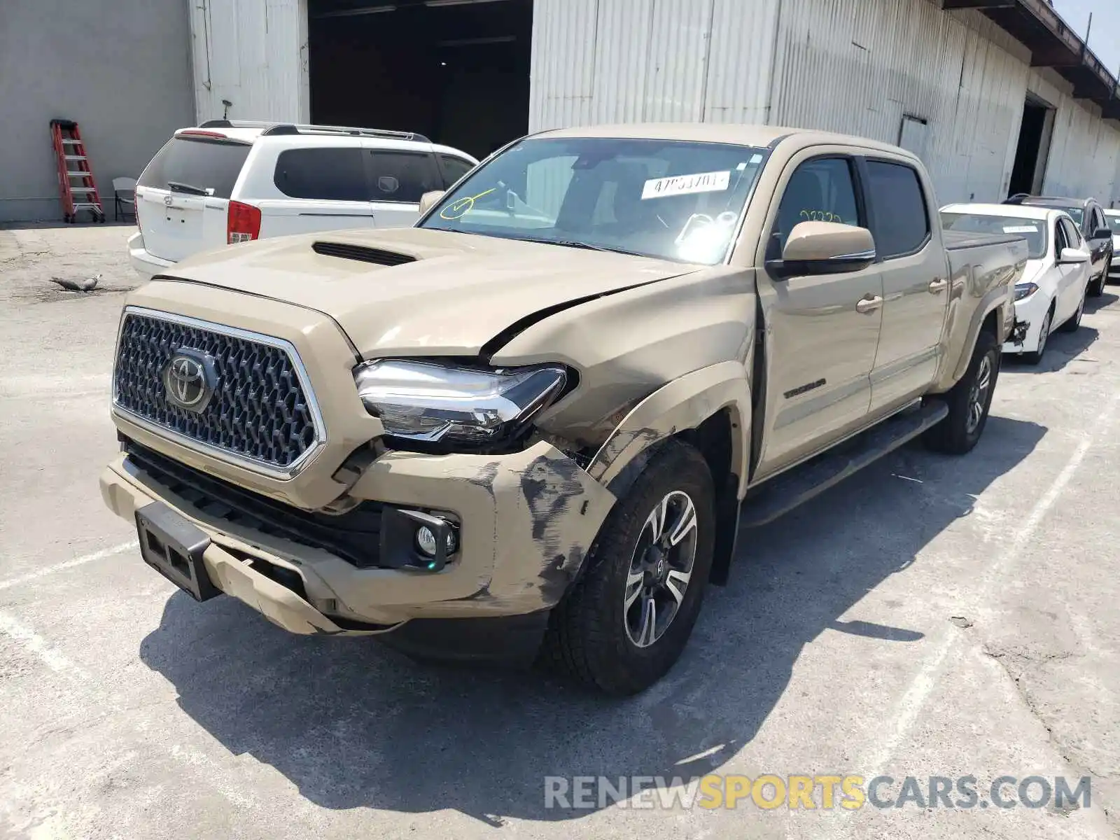 2 Photograph of a damaged car 3TMBZ5DN4KM021080 TOYOTA TACOMA 2019