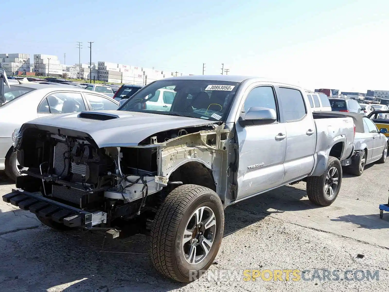 2 Photograph of a damaged car 3TMBZ5DN4KM022195 TOYOTA TACOMA 2019