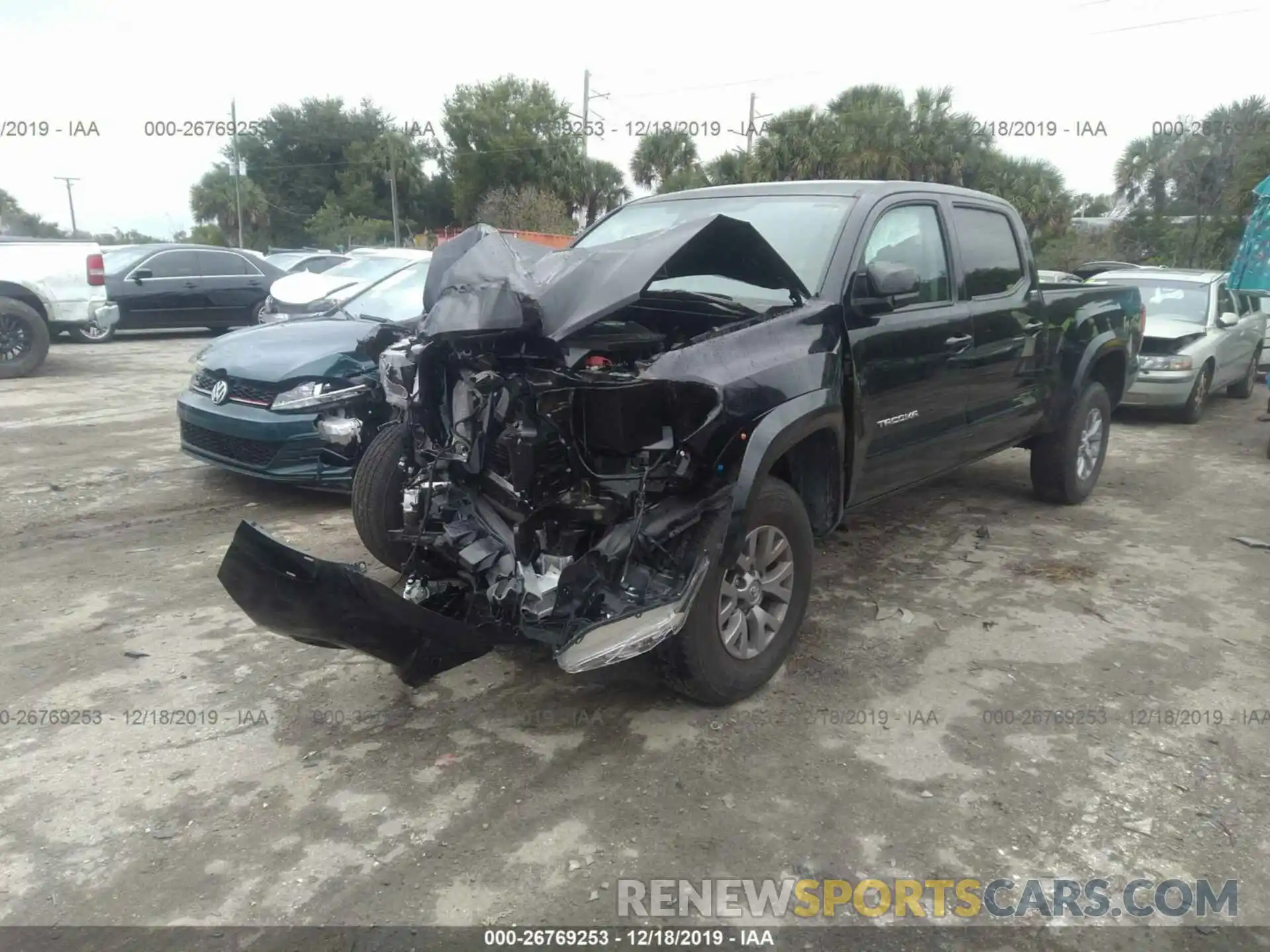 2 Photograph of a damaged car 3TMBZ5DN5KM020083 TOYOTA TACOMA 2019