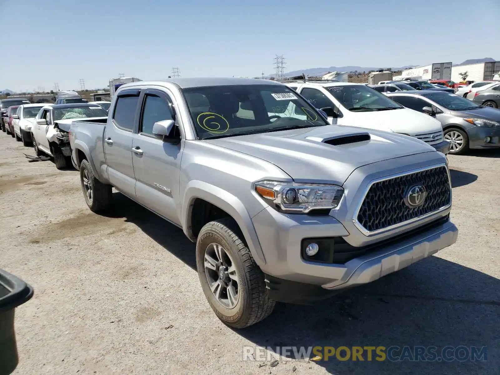 1 Photograph of a damaged car 3TMBZ5DN5KM022948 TOYOTA TACOMA 2019