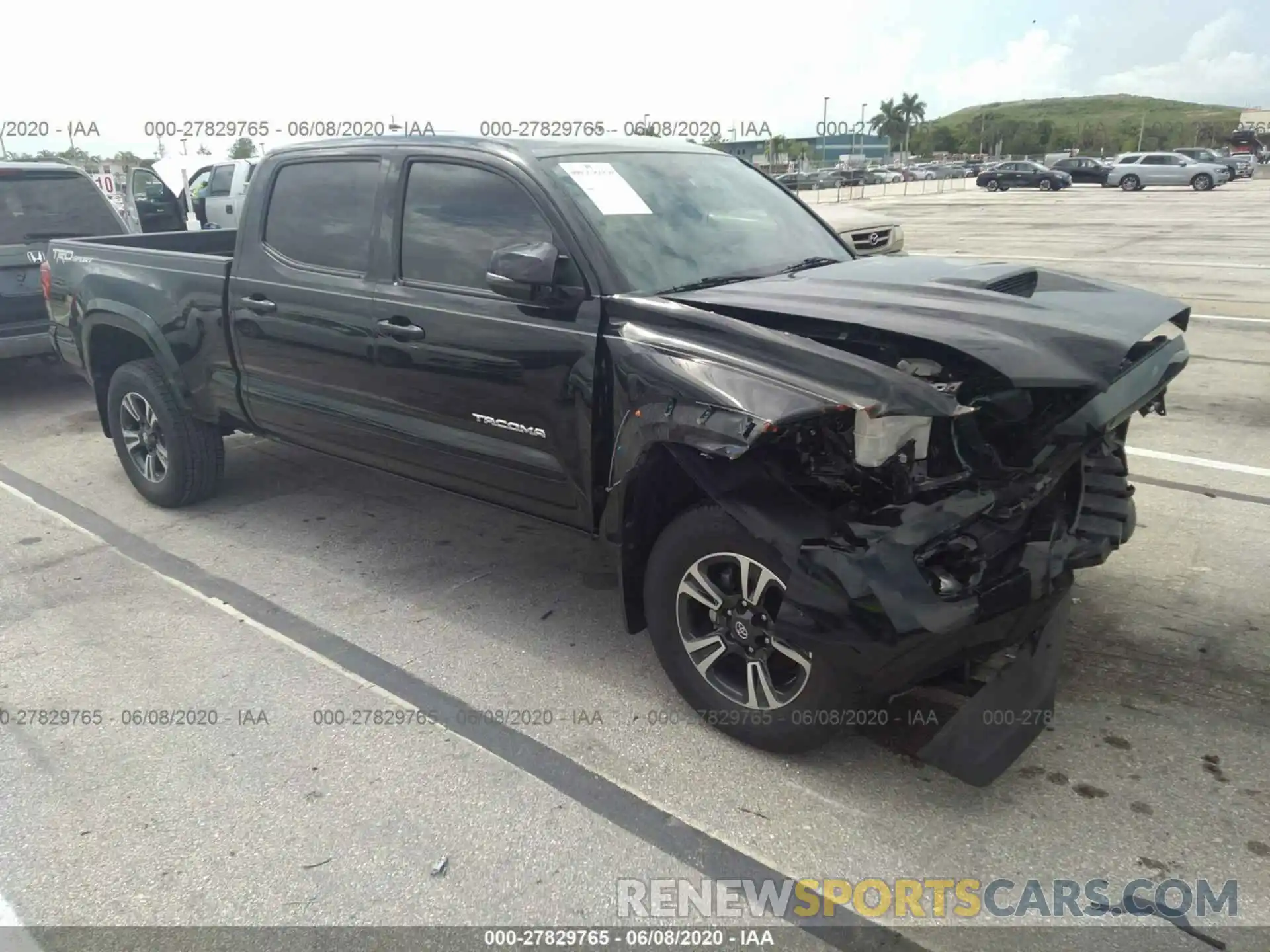 1 Photograph of a damaged car 3TMBZ5DN6KM017662 TOYOTA TACOMA 2019