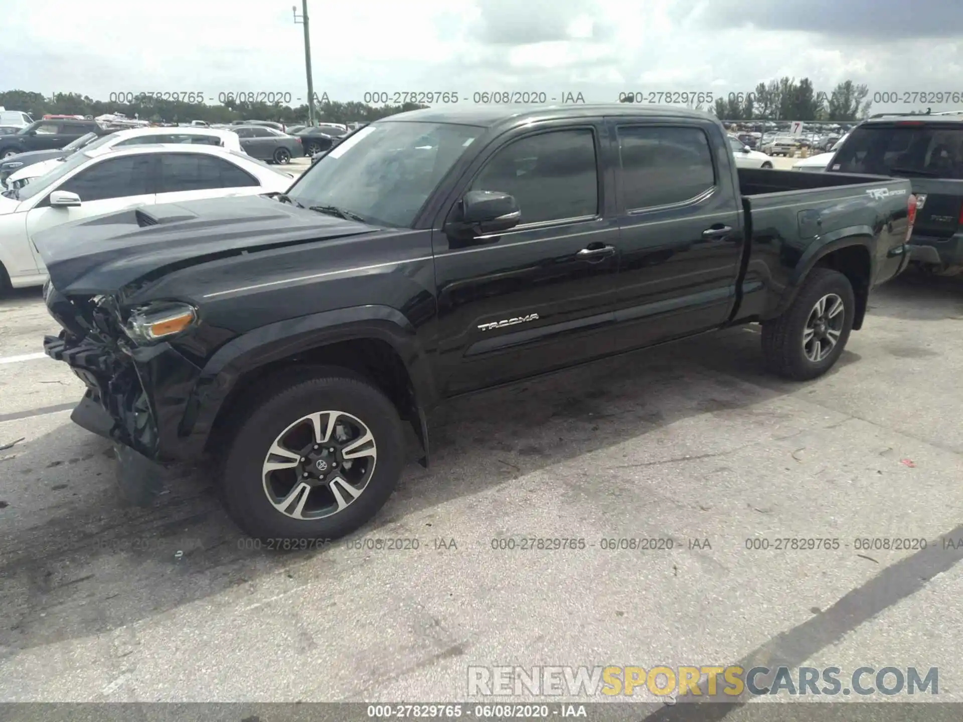 2 Photograph of a damaged car 3TMBZ5DN6KM017662 TOYOTA TACOMA 2019