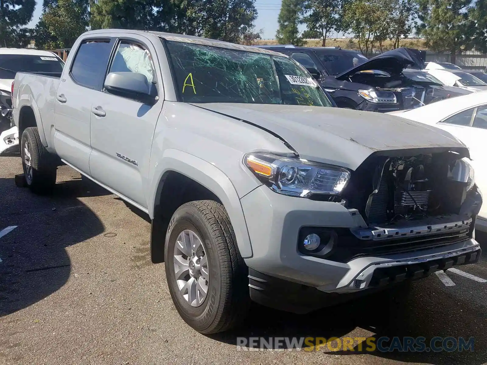 1 Photograph of a damaged car 3TMBZ5DN6KM023154 TOYOTA TACOMA 2019