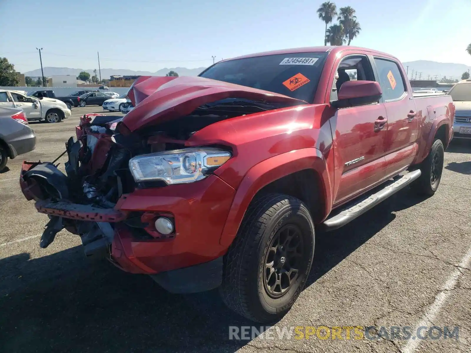 2 Photograph of a damaged car 3TMBZ5DN7KM018187 TOYOTA TACOMA 2019