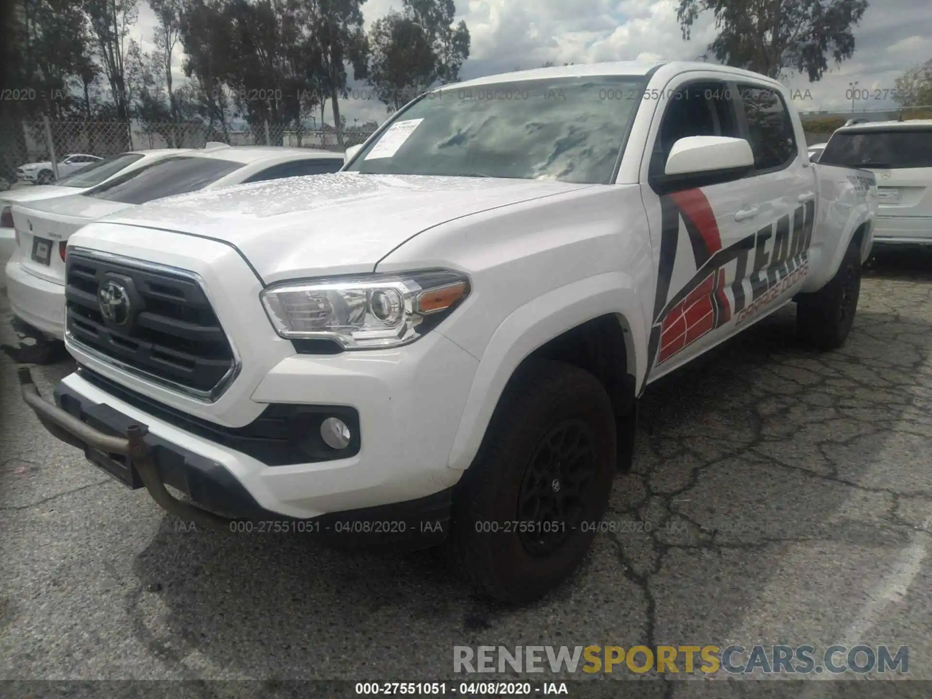 2 Photograph of a damaged car 3TMBZ5DN7KM021073 TOYOTA TACOMA 2019