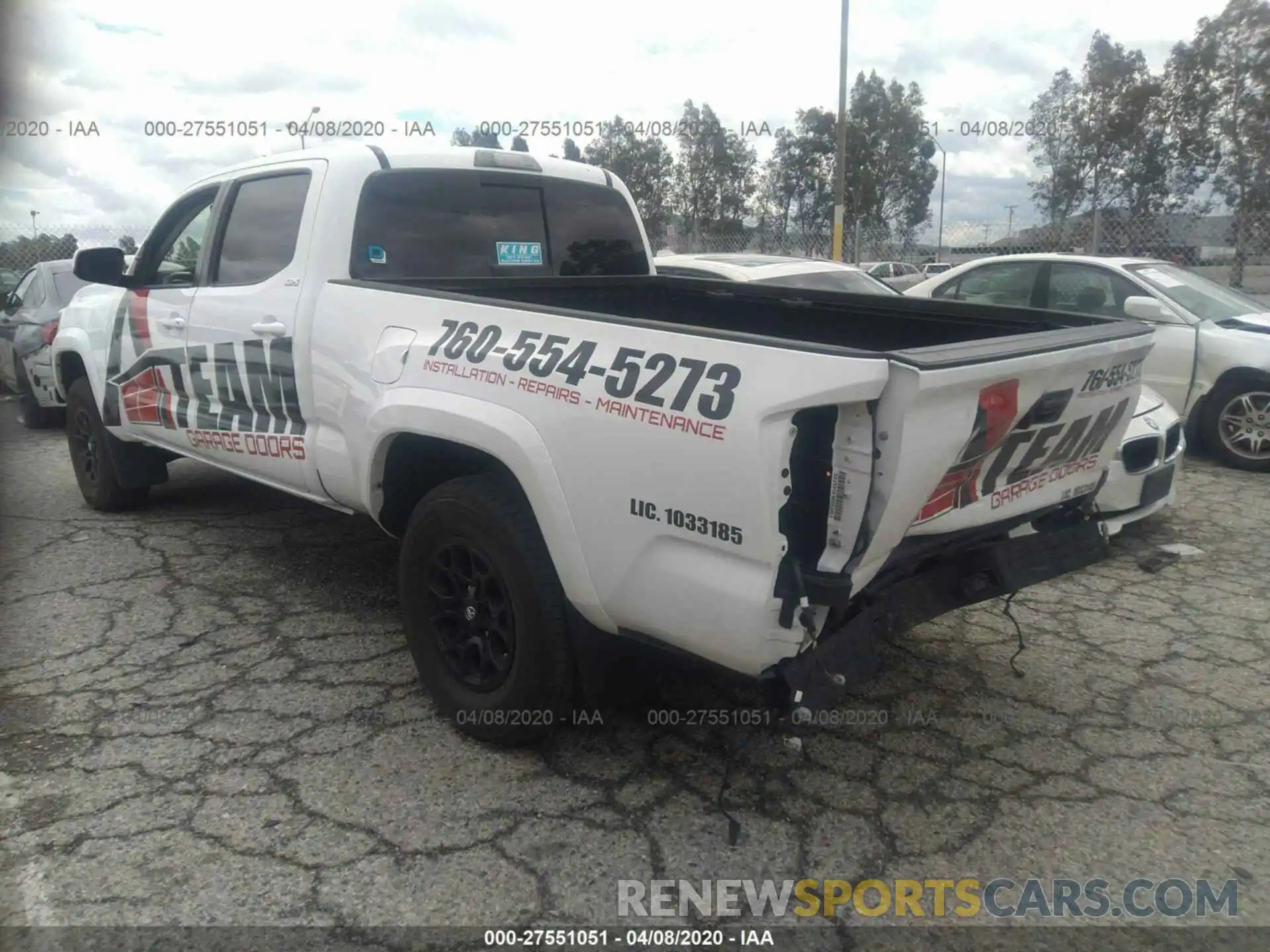 3 Photograph of a damaged car 3TMBZ5DN7KM021073 TOYOTA TACOMA 2019