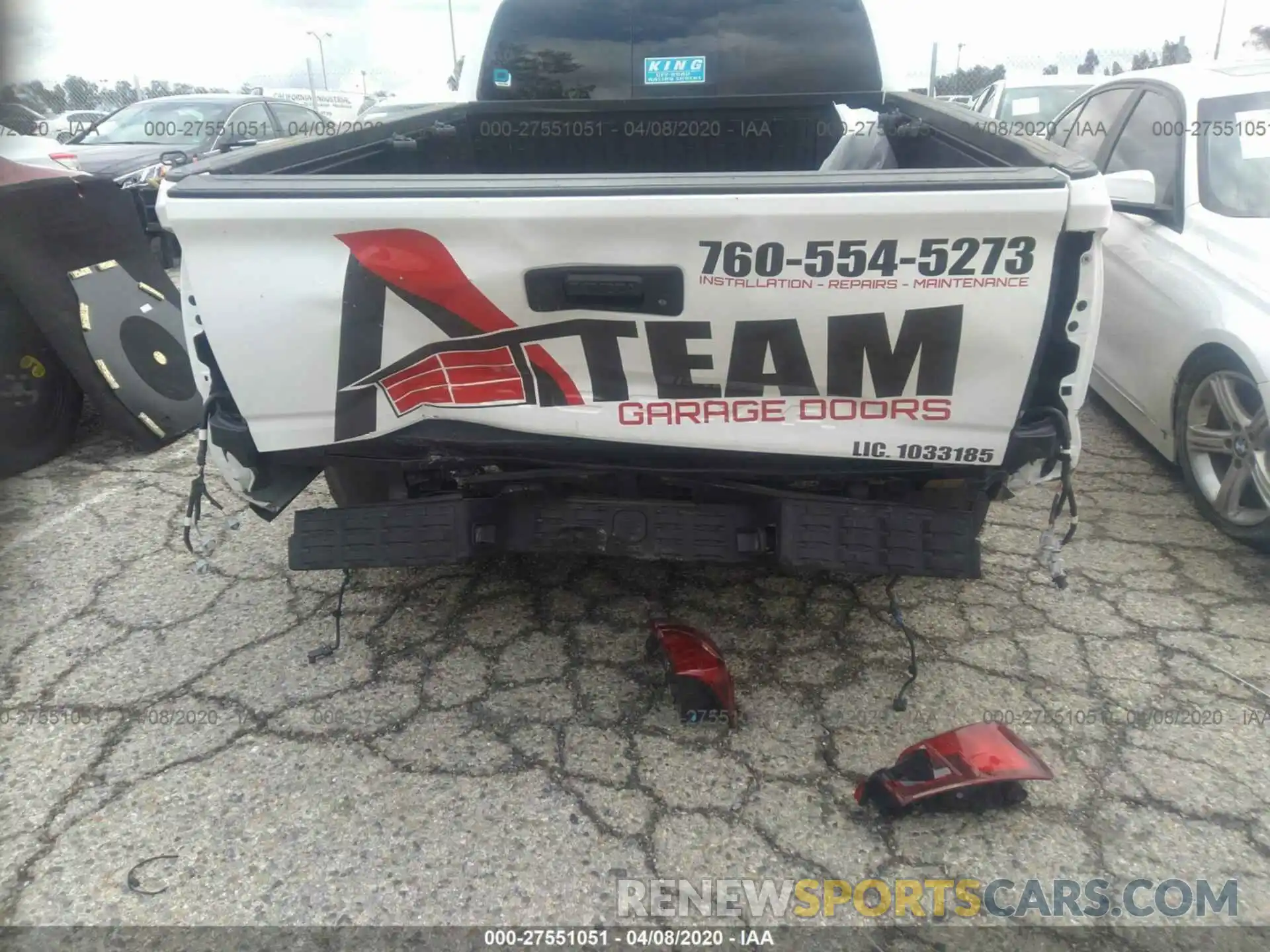 6 Photograph of a damaged car 3TMBZ5DN7KM021073 TOYOTA TACOMA 2019