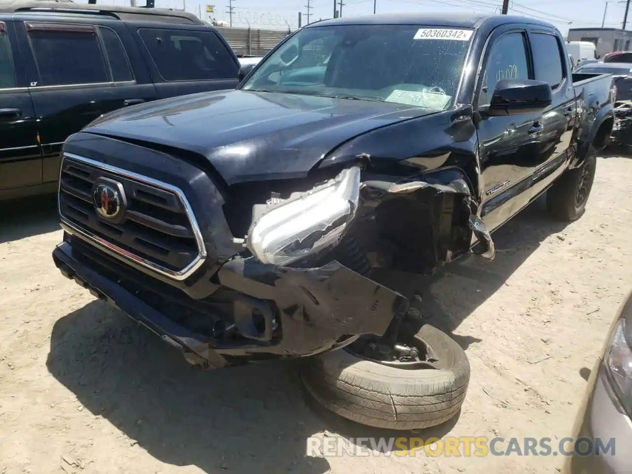 2 Photograph of a damaged car 3TMBZ5DN7KM022014 TOYOTA TACOMA 2019