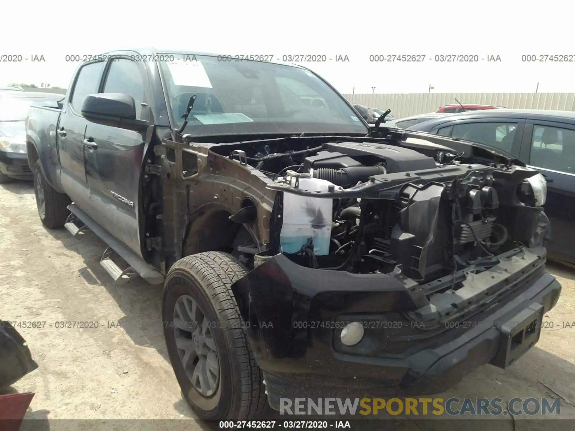 1 Photograph of a damaged car 3TMBZ5DN7KM023101 TOYOTA TACOMA 2019