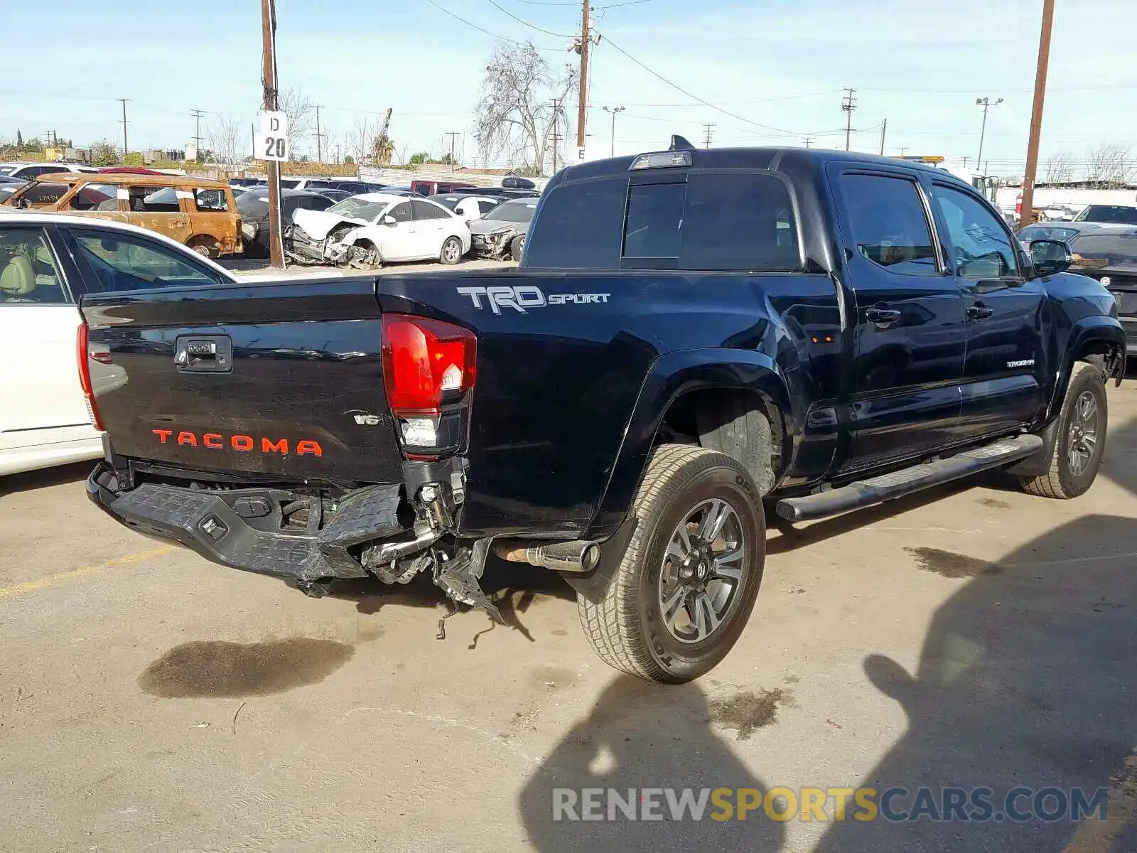 4 Photograph of a damaged car 3TMBZ5DN8KM017503 TOYOTA TACOMA 2019