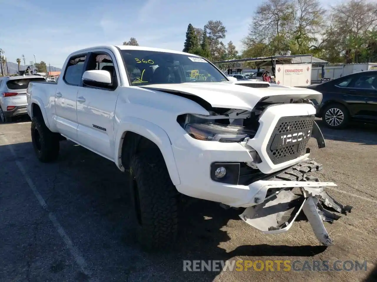 1 Photograph of a damaged car 3TMBZ5DN8KM017842 TOYOTA TACOMA 2019