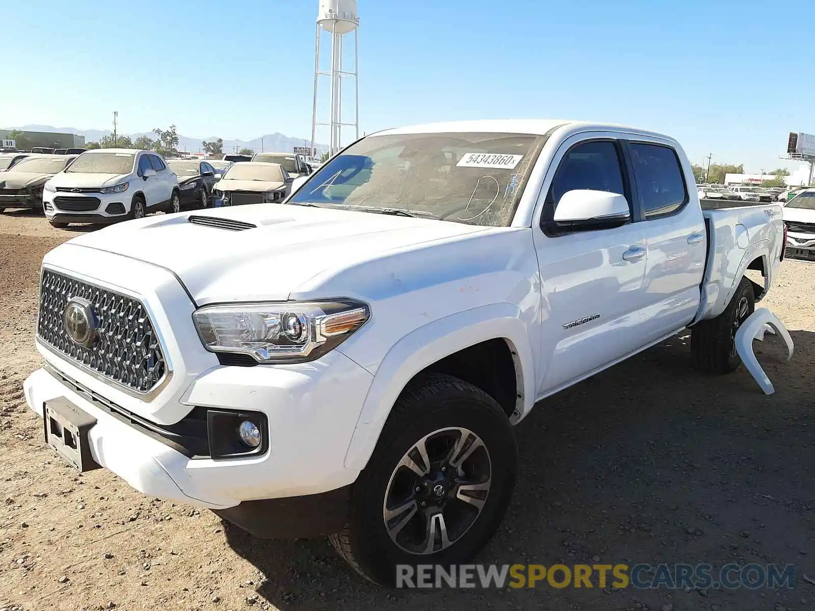 2 Photograph of a damaged car 3TMBZ5DN8KM020434 TOYOTA TACOMA 2019