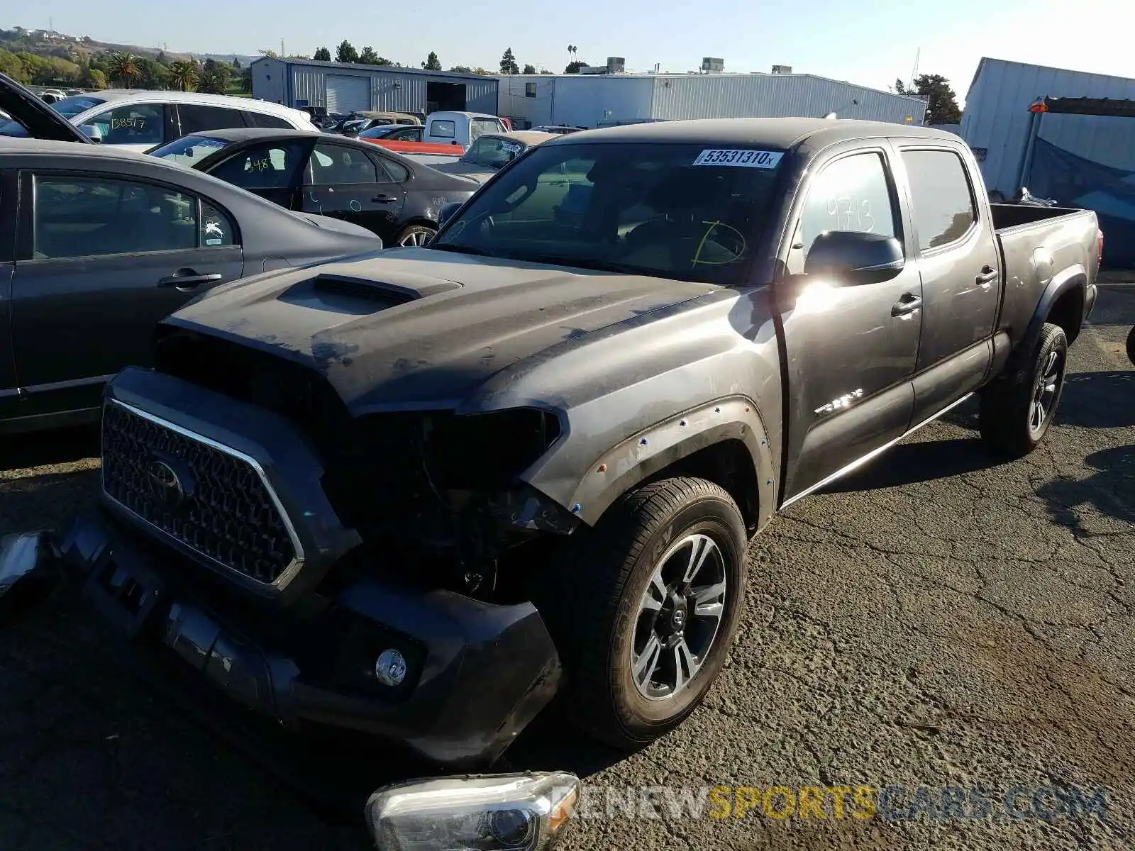 2 Photograph of a damaged car 3TMBZ5DN8KM020501 TOYOTA TACOMA 2019