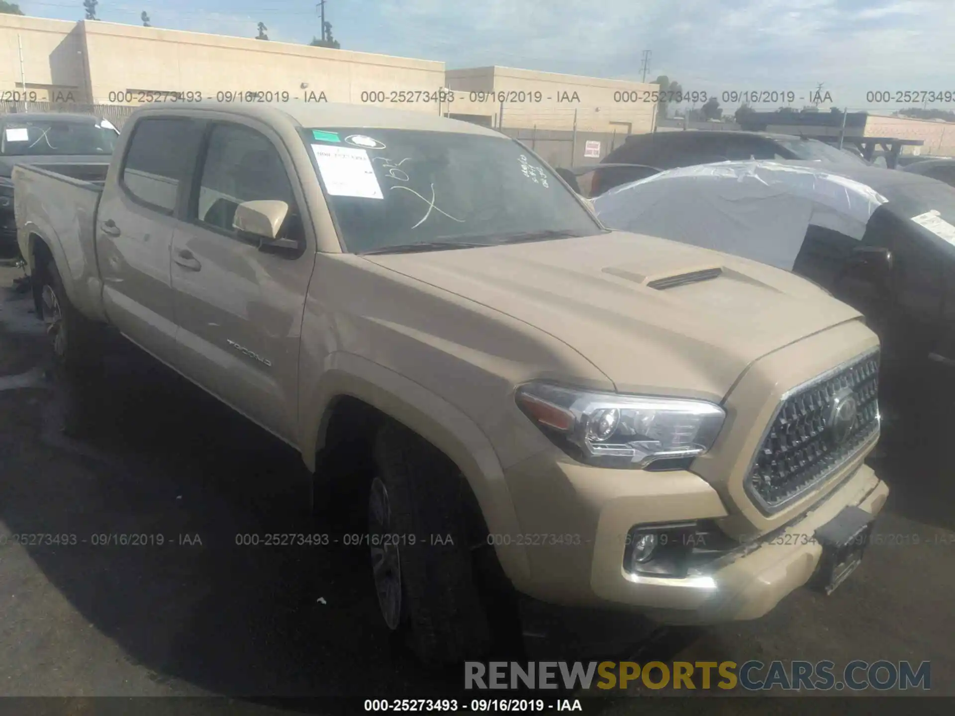 1 Photograph of a damaged car 3TMBZ5DN8KM021017 TOYOTA TACOMA 2019