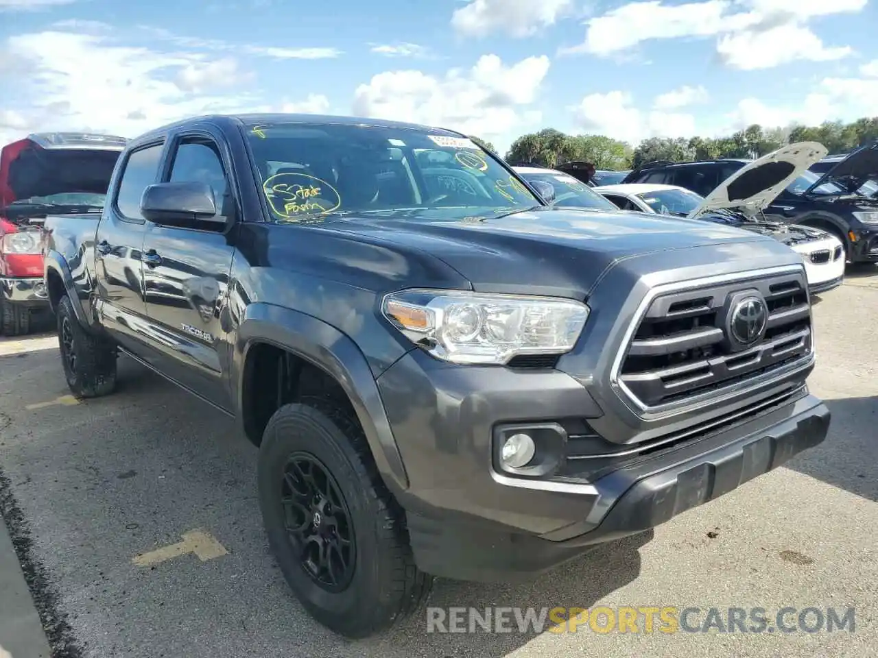 1 Photograph of a damaged car 3TMBZ5DN8KM023141 TOYOTA TACOMA 2019