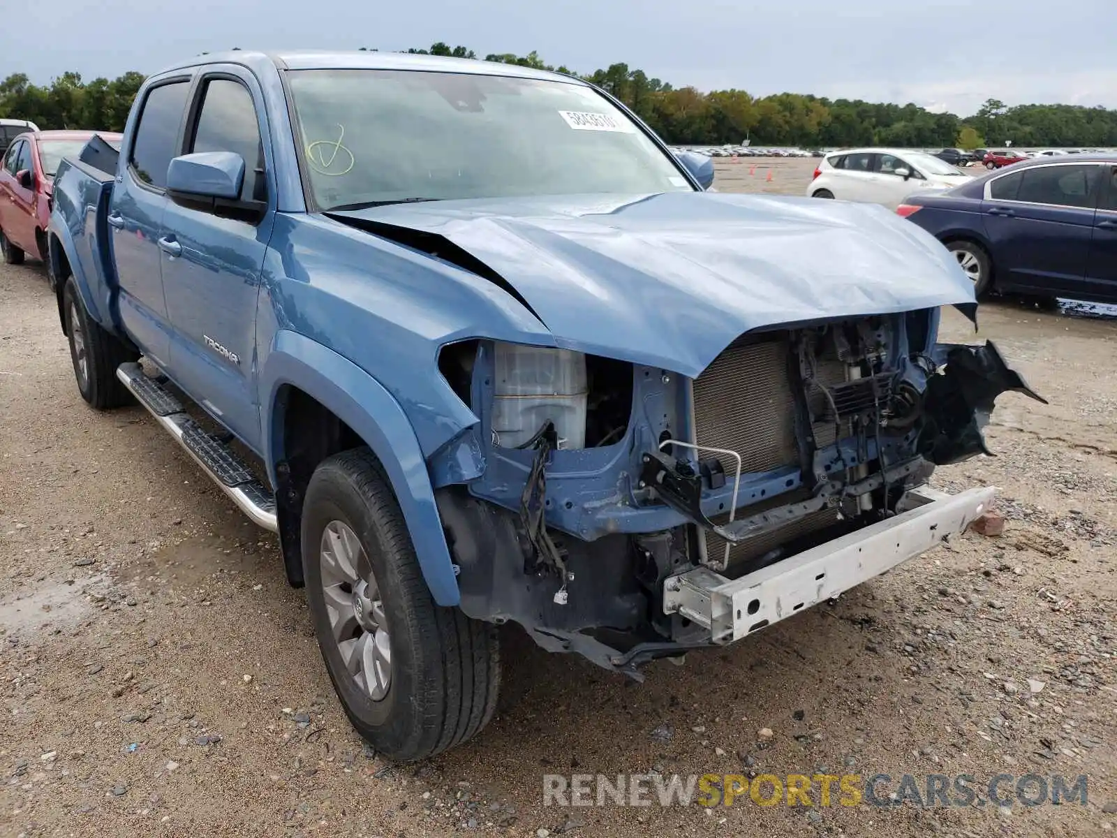 1 Photograph of a damaged car 3TMBZ5DNXKM017972 TOYOTA TACOMA 2019