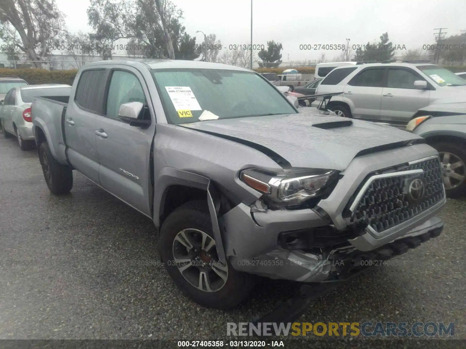 1 Photograph of a damaged car 3TMBZ5DNXKM018295 TOYOTA TACOMA 2019