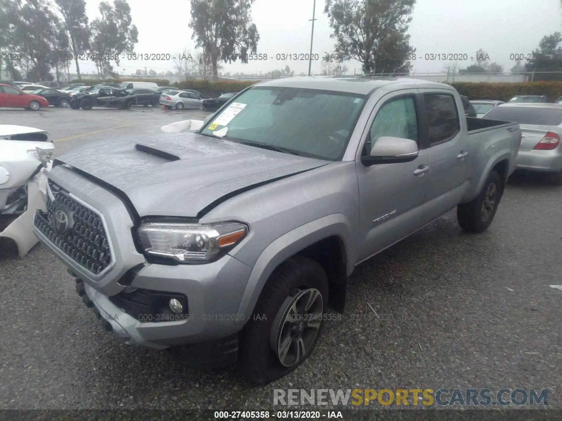 2 Photograph of a damaged car 3TMBZ5DNXKM018295 TOYOTA TACOMA 2019