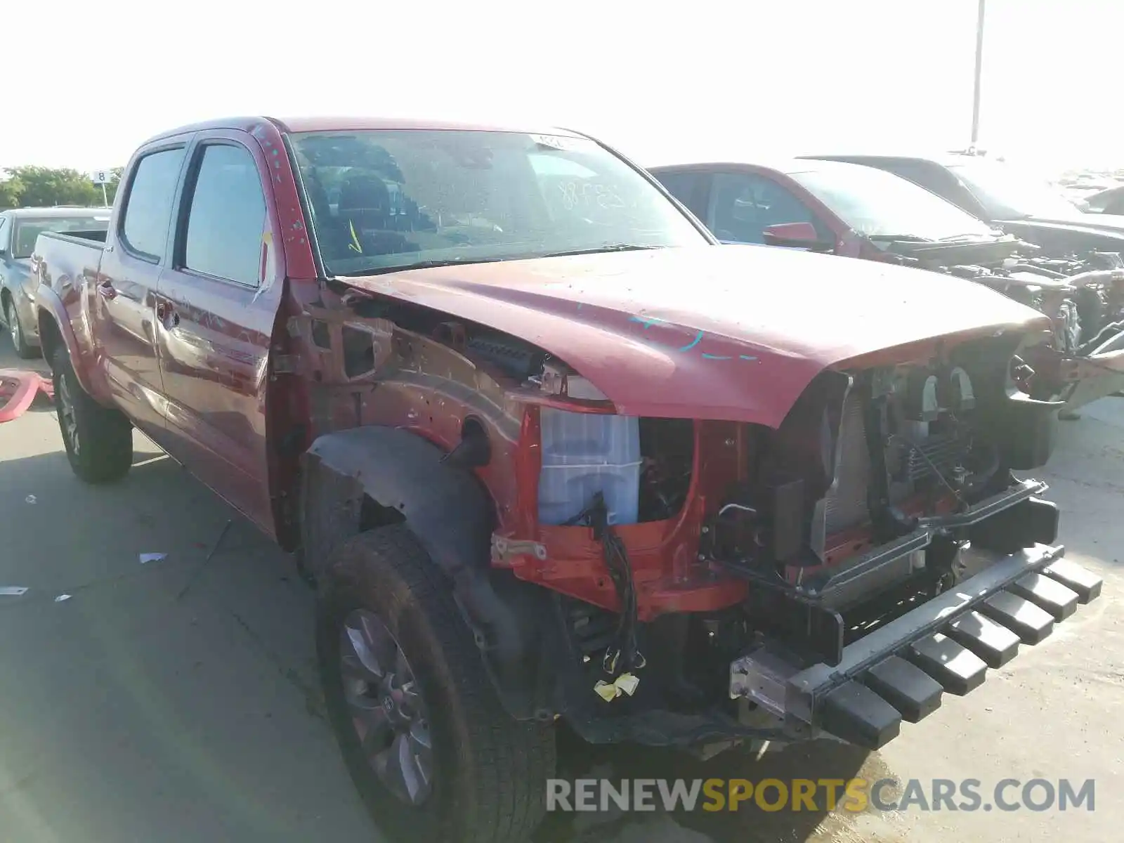 1 Photograph of a damaged car 3TMBZ5DNXKM020080 TOYOTA TACOMA 2019