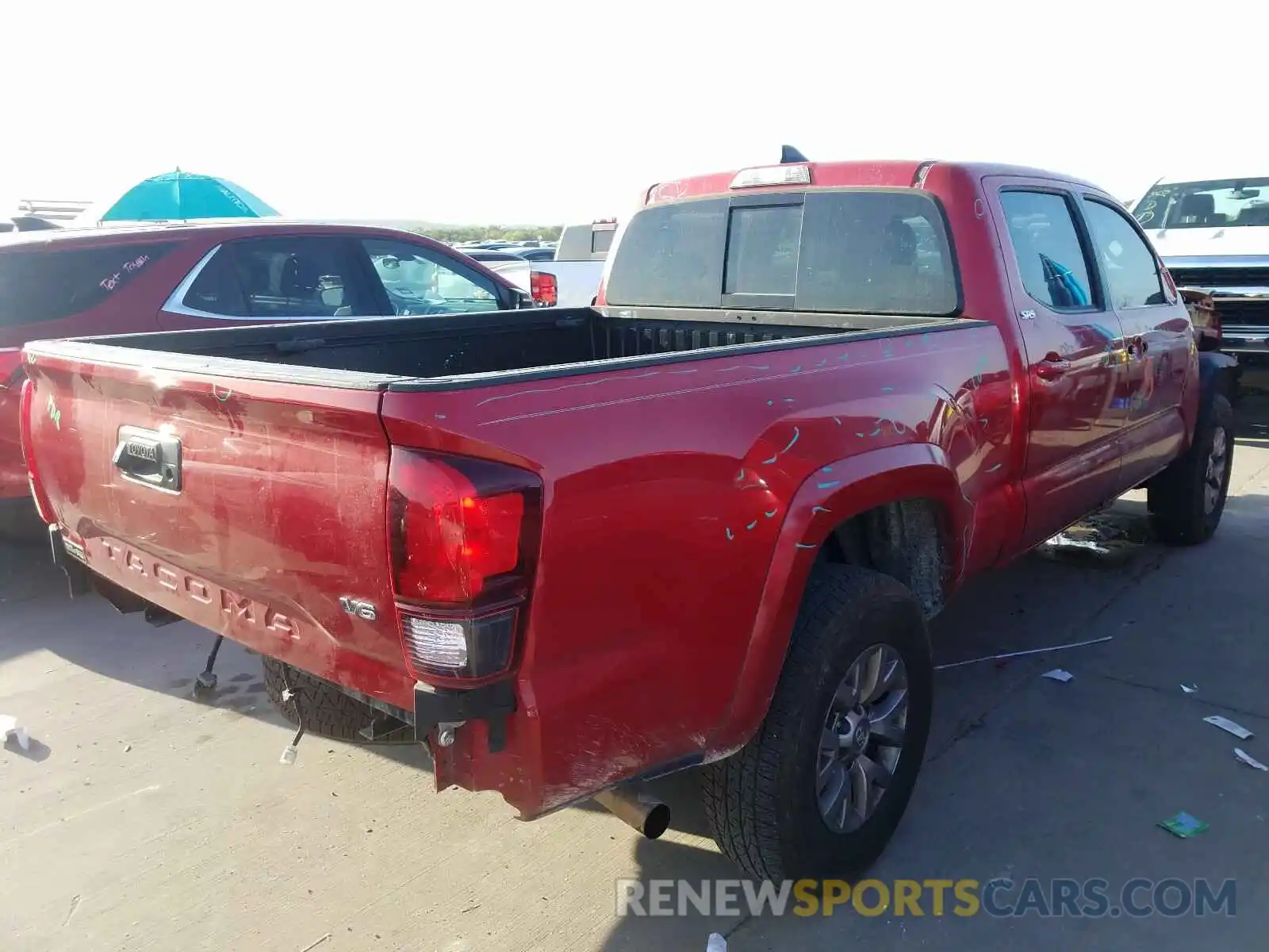 4 Photograph of a damaged car 3TMBZ5DNXKM020080 TOYOTA TACOMA 2019