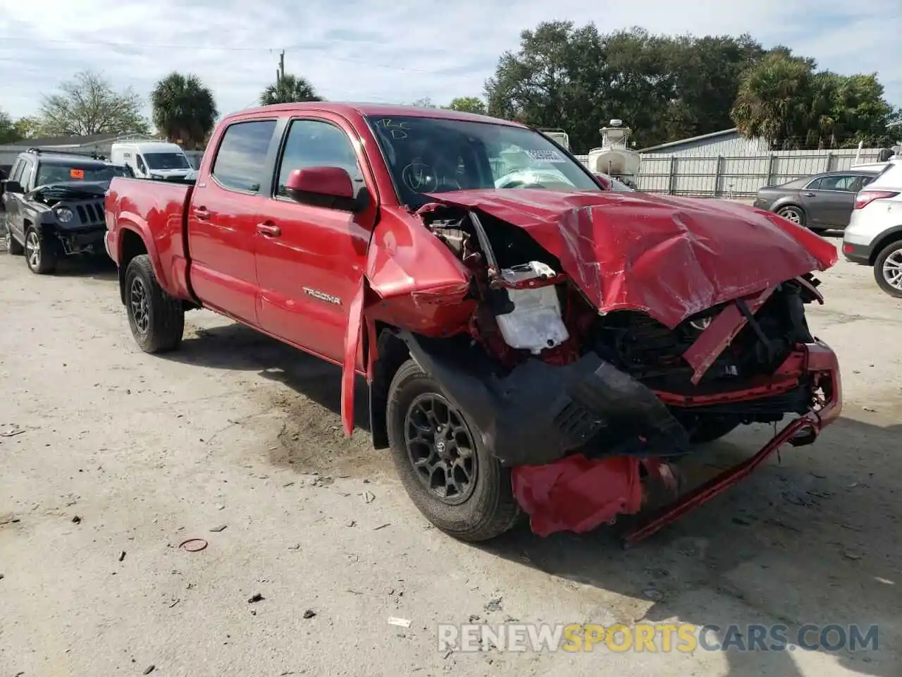 1 Photograph of a damaged car 3TMBZ5DNXKM021097 TOYOTA TACOMA 2019